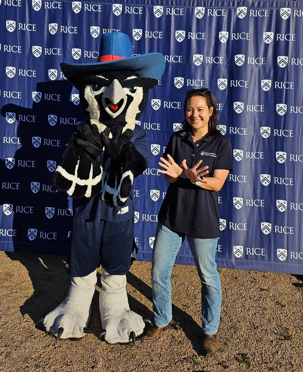 #GoTexan Day at Rice! 🦉 (and a Sammy sighting) @RiceUniSC