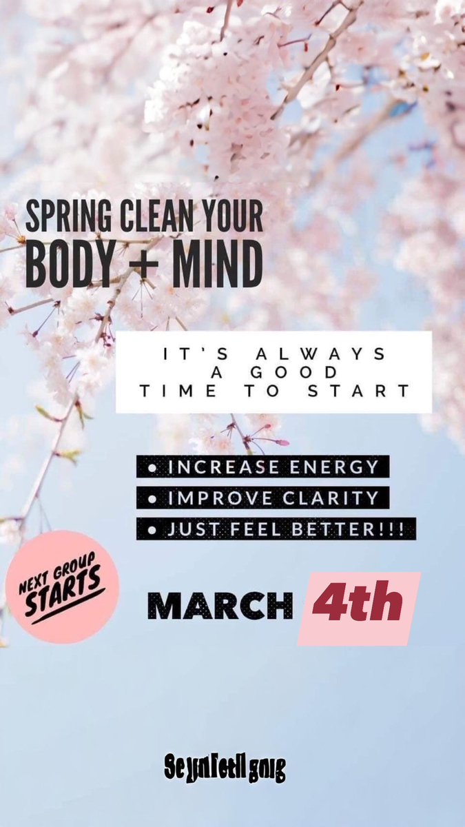 Countdown is ON! 🚀 March 4th = the day we leap into a healthier season. Who's ready to join me in spring cleaning our mind & body? 💪🌷 Drop a 🙋‍♀️🙋‍♂️ if you’re up for the challenge! #SpringHealth #CleanseAndConquer