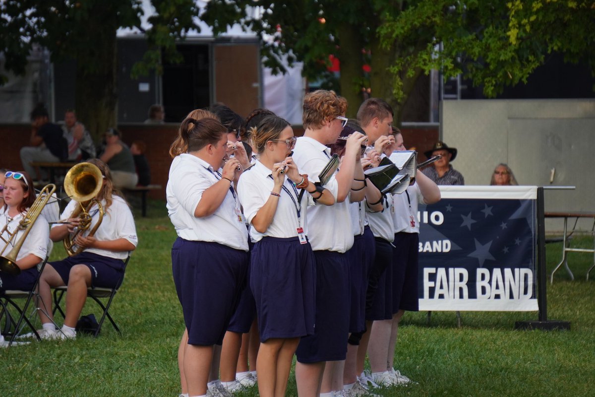 #FairFriday There is still plenty of time to apply for a musical summer with AOSFB!! We would love to have you join us at the 2024 Ohio State Fair. You can apply at this link: aosfb.com/join-the-2024-…