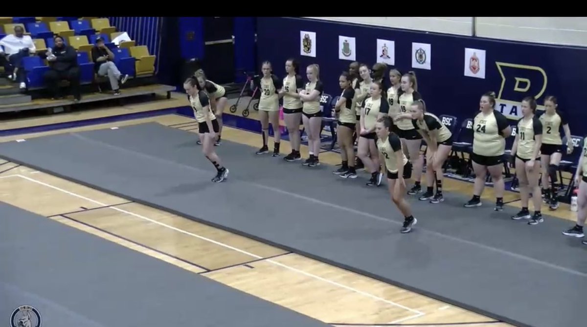 Watching some <a href="/WVSUAcrotumb/">WVSU ACROBATICS & TUMBLING</a>!