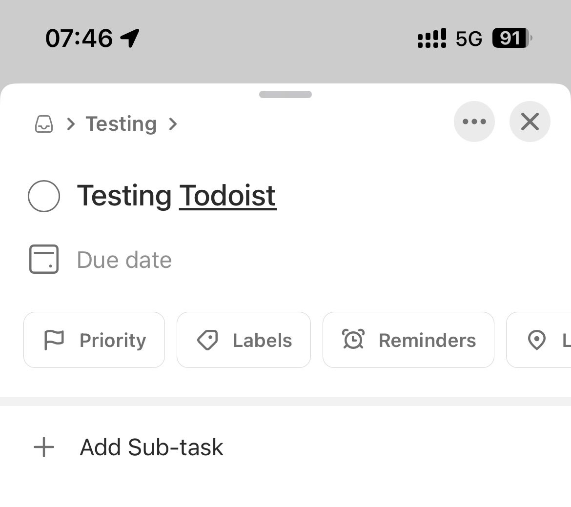 raphael9808's tweet photo. @todoist why copy link to task will show only “Todoist” instead of the task details? https://t.co/ne85vSTfqJ