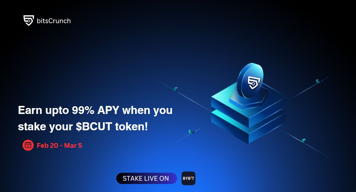 imsquid2a9's tweet photo. Maximize your earnings when you stake $BCUT on Bybit Fixed Savings for up to 99% APY! 👌

Join this event from Feb 20 to Mar 5, 2024, for a chance to win a share of the 500,000 $BCUT prize pool. 

Stake now: https://t.co/V1Pe21EaC1

#Bybit #BCUT #StakingEvent https://t.co/dyCVhU1D4c