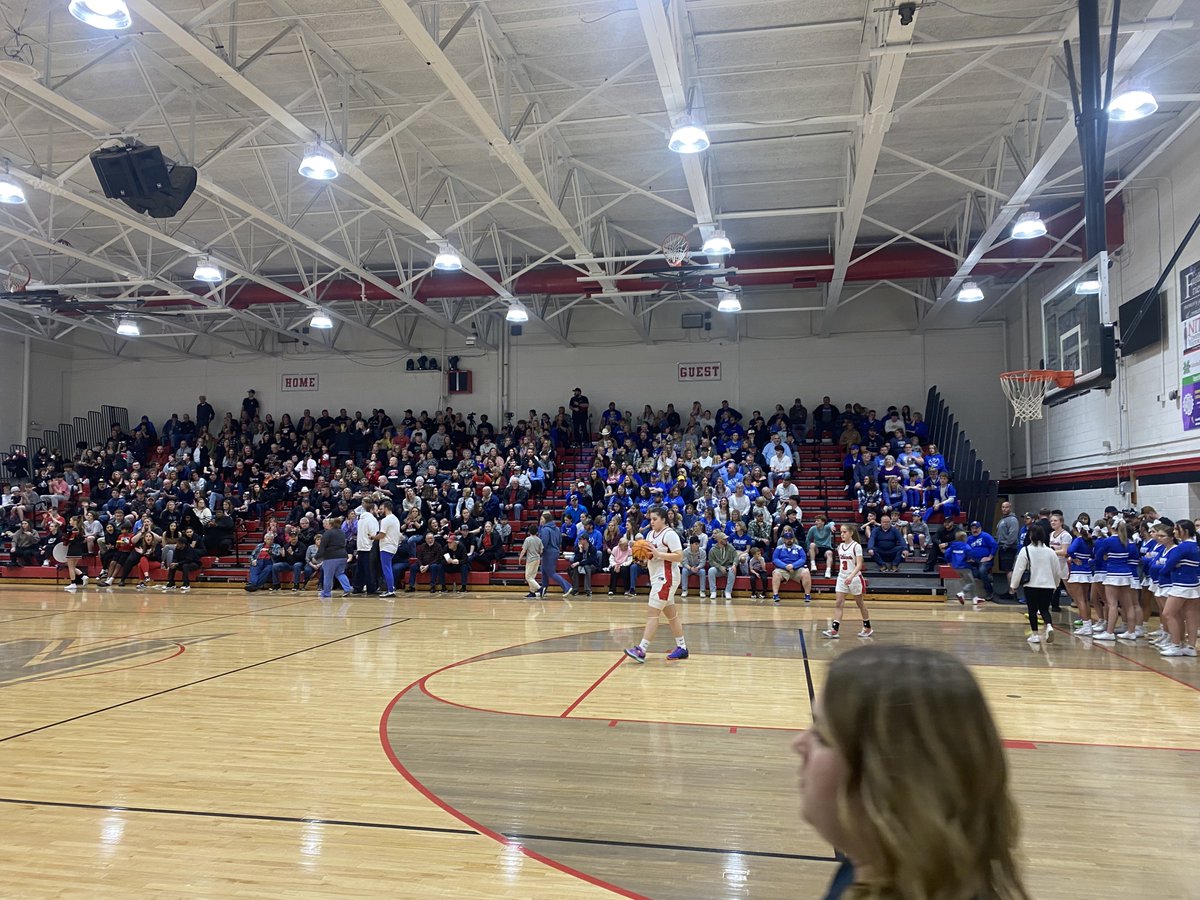 Packed house for the Sectional Championship!!  Let's go!! #wvgirlsbb