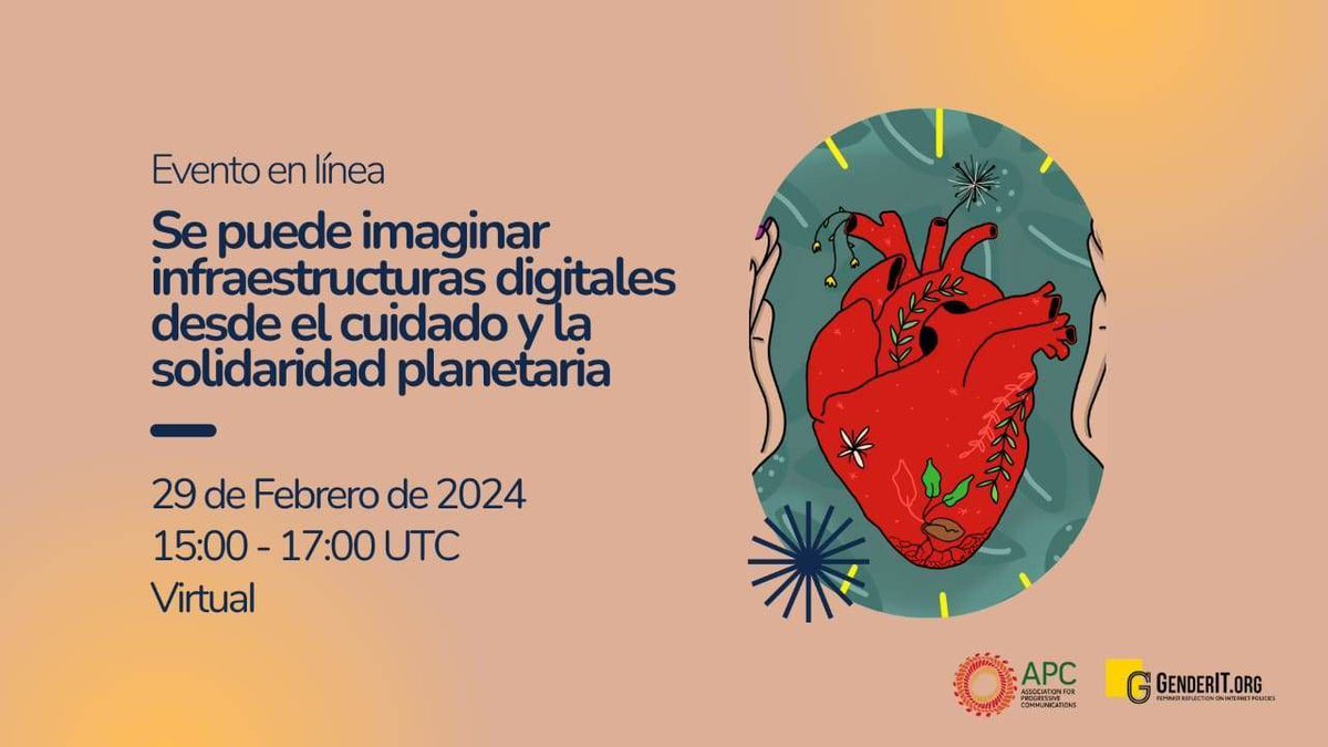 👉Nos preocupan las sociedades digitales en las que vivimos.💚 Es posible construir tecnologías digitales basadas en solidaridad, afectos y el cuidado. Lee la última  edición latinoamericana de <a href="/genderites/">GenderIT.orgES</a> y participa del evento en línea.Inscribete aquí:
us06web.zoom.us/meeting/regist…
