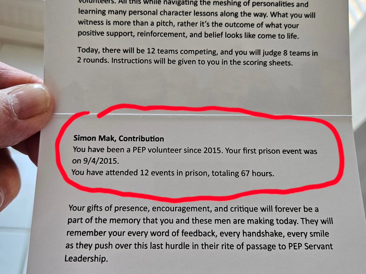 ProfSmak's tweet image. The @PEPtweets (PEP) continues to change lives and always fun to bring my @SMUCoxstudents to volunteer at their semi-annual business plan contest!

Very nice touch to include a customized thank you card with my name and my volunteer history, going back to 2015!