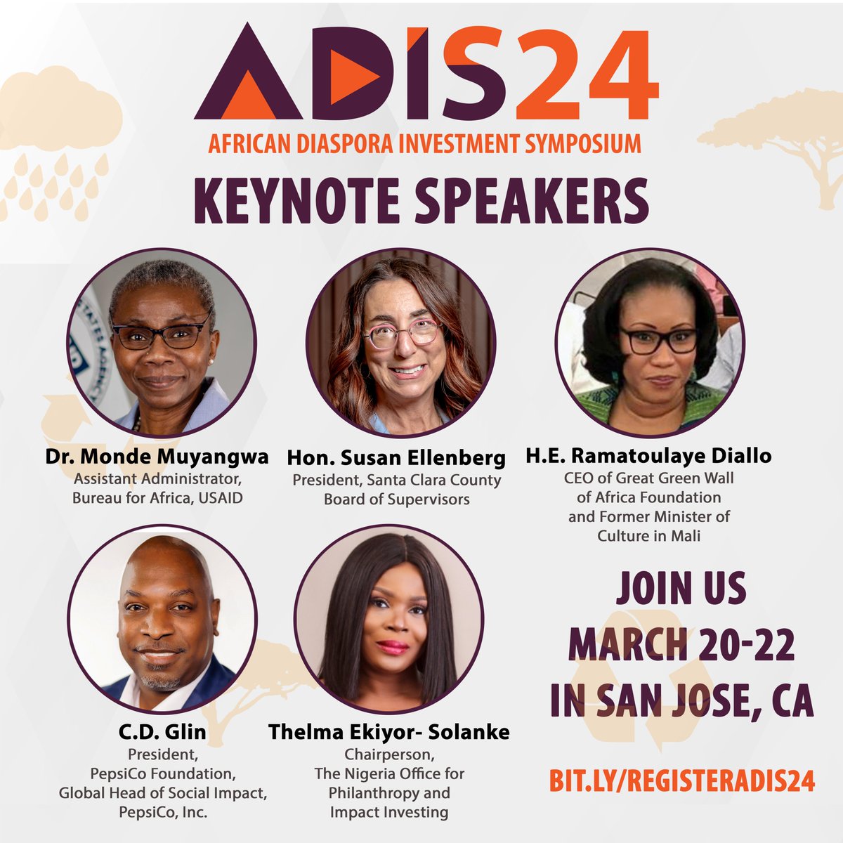 For 9 years, African Diaspora Network has brought together our global community for our flagship African Diaspora Investment Symposium. We are delighted to showcase our incredible line up of keynote speakers this year. Register @ bit.ly/registeradis24