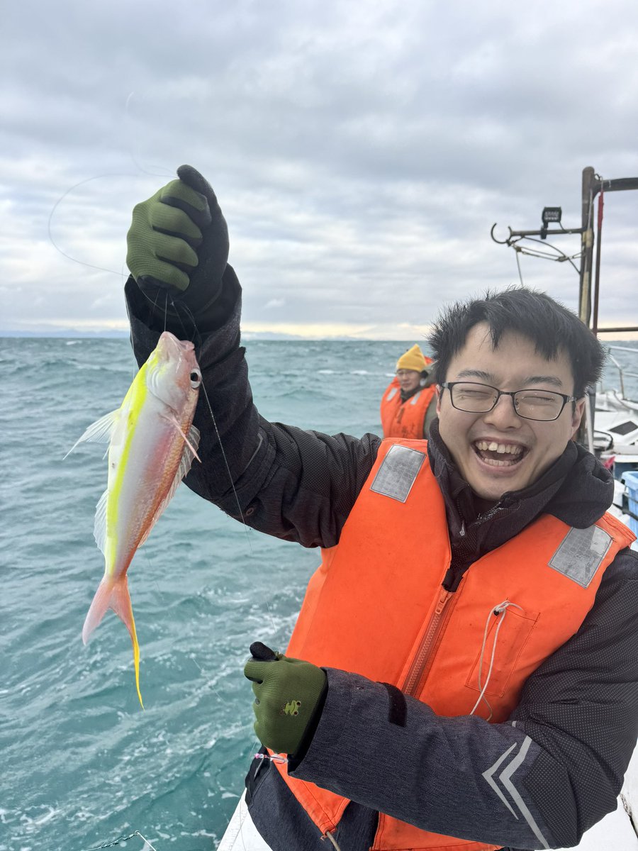 今日も凪はなかなか厳しい中
アマダイ！