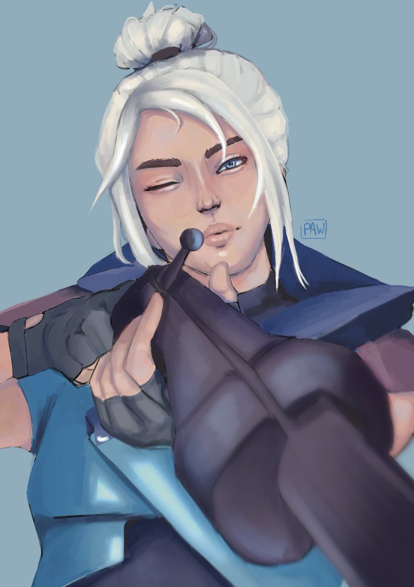paw_twt's tweet photo. i might love this close-up actually 

#jett #valorantart #valorant #VALORANTfanart https://t.co/yR5jQamcDX