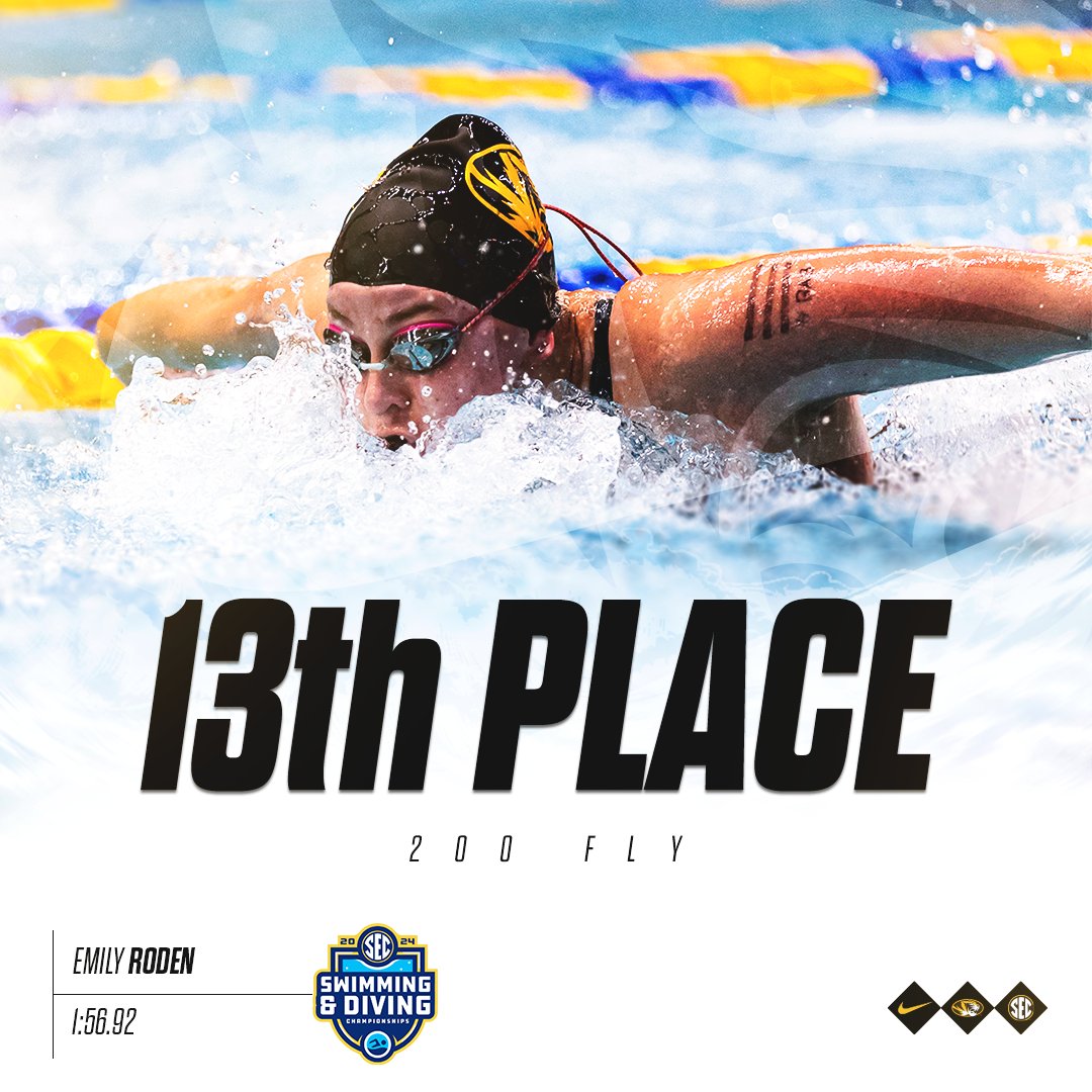 Emily Roden claims 13th in the 200 fly 💪💪

#MIZ 🐯