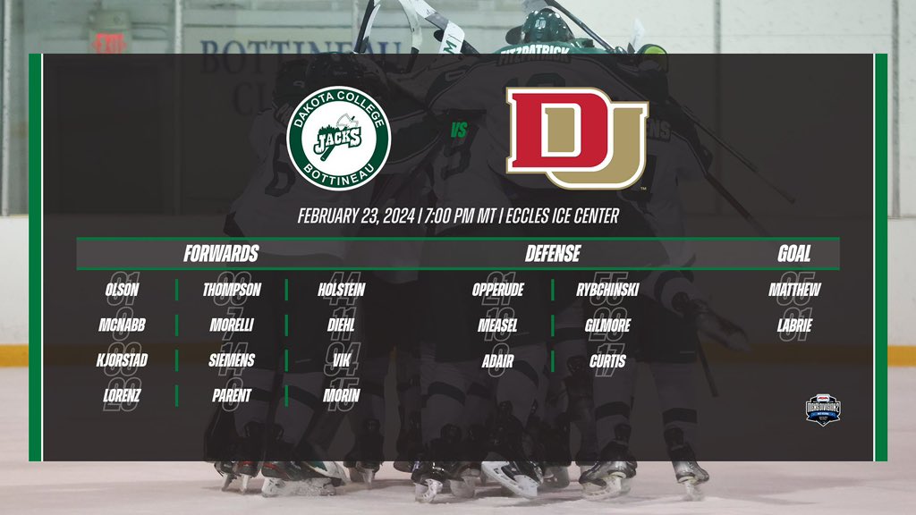 DCB_MHockey's tweet image. Tonight’s Lineup!

#LLTL🪓 | #DCBJacks