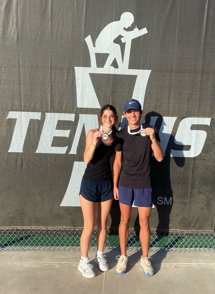 TennisCTJ's tweet photo. Big Congratulations to Summer Colton and Hunter Lee: Mixed Doubles Runner-Up in the Varsity Brennan Spring Spectacular A Draw. Let’s Go Jags! #jaguarpride https://t.co/VolT6156IF