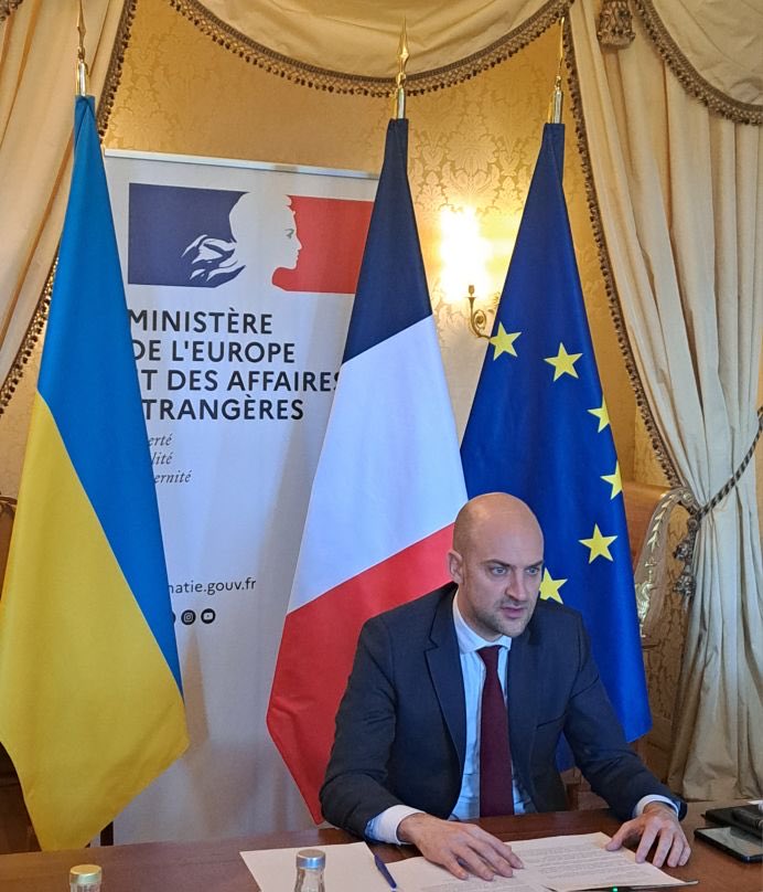 Participation ⁦@jnbarrot⁩ à la réunion ⁦⁦@OSCE24MT⁩ après 2 ans de guerre 🇷🇺 contre 🇺🇦 pour : 
➡️ rappeler soutien 🇫🇷🇪🇺 à 🇺🇦 ➡️ souligner le rôle ⁦@OSCE⁩ ➡️ exhorter 🇷🇺 de mettre fin à sa guerre et de libérer les #PrisonniersPolitiques #StandWithUkraine