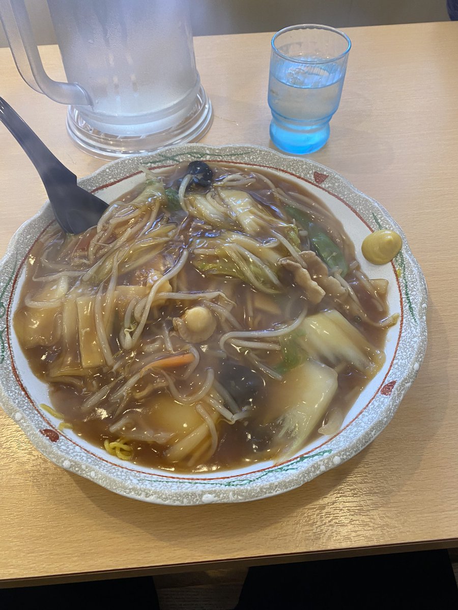 hyperultra's tweet photo. 岩見沢さんぱち限定あんかけ焼きそば
初めてチャレンジしたけど美味いねー https://t.co/C9rdVtATfZ