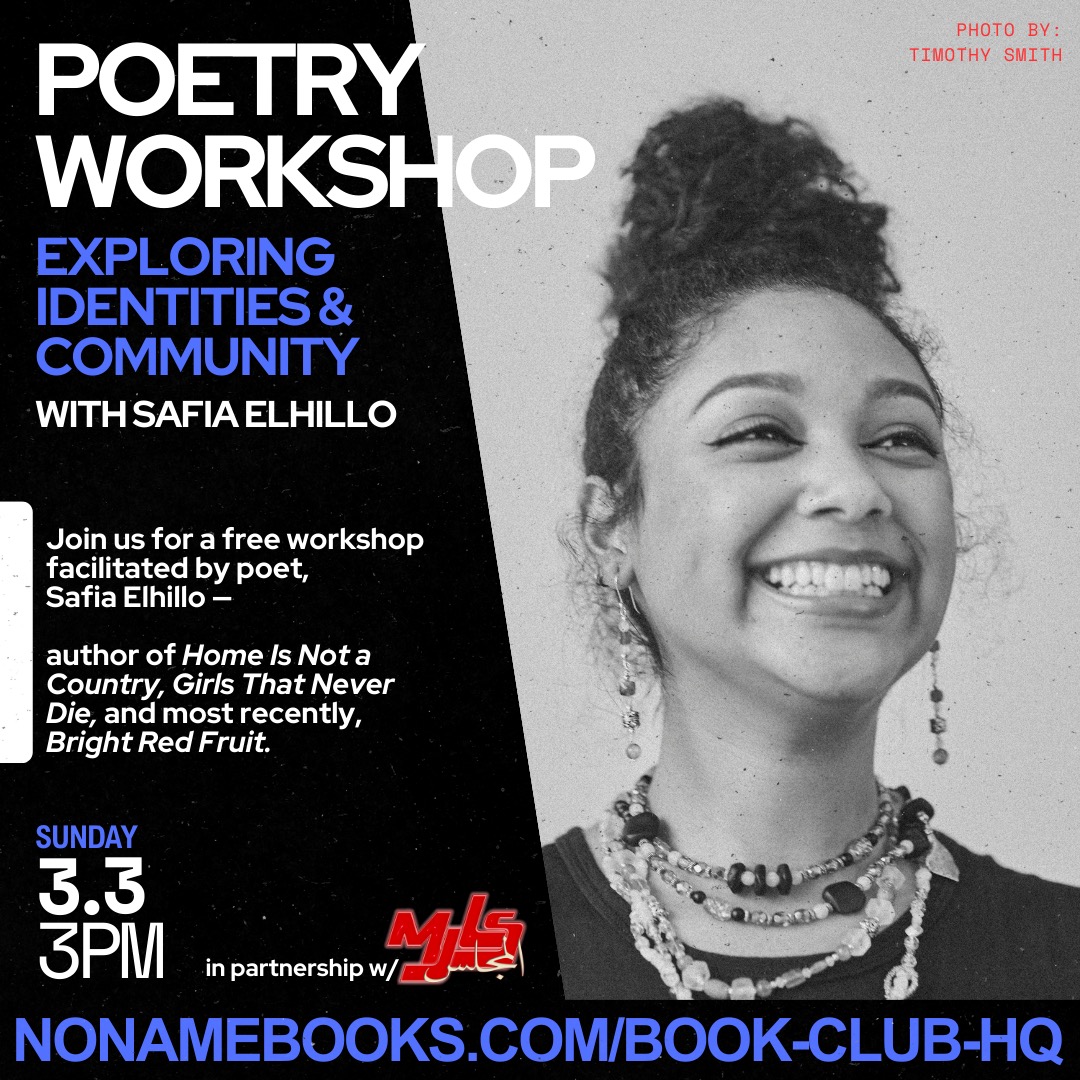 In partnership with MJLS we are hosting a poetry workshop facilitated by Safia Elhillo! Sign up here: app.acuityscheduling.com/schedule/a911c…
