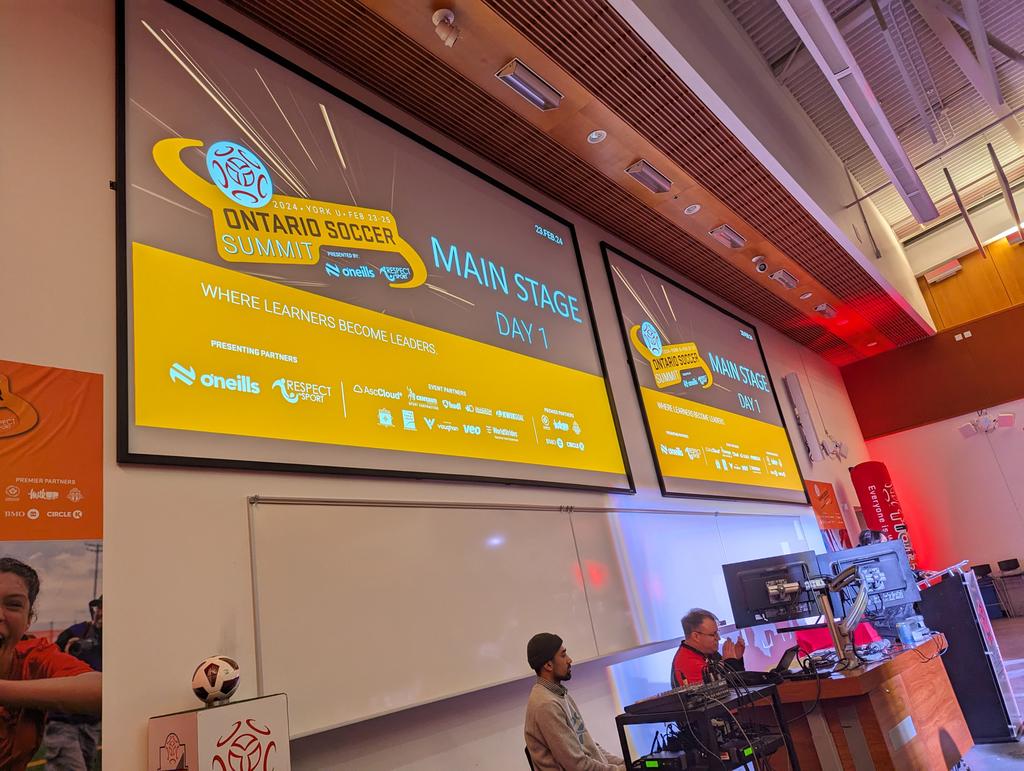 And off we go #2024ontariosoccersummit