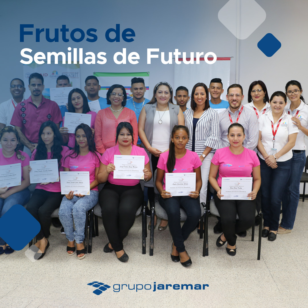 Con nuestro Programa Semillas de Futuro desde el 2014 hemos formado en emprendimiento y empleabilidad a más 300 hondureños, beneficiando de manera indirecta a más de 1500 personas.