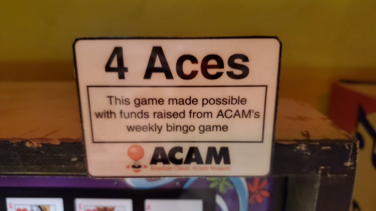 Arcade_Museum's tweet photo. 4 Aces is out of the shop, onto the floor, and ready to play! Released by Williams in 1970 and refurbished thanks to our fundraising efforts. Check it out on your next visit! 🎉🕹
Donation options in the link in our bio! 💚 #nonprofit #arcade #museum #retrogaming #pinball #Friday https://t.co/ybD9OOqPO7