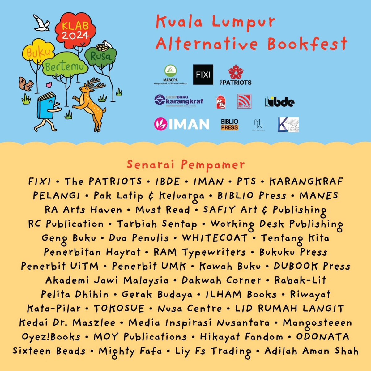InfinityB00k's tweet photo. Acara yang WAJIB pergi untuk semua pencinta buku. 😍

#MalaysiaMembaca
#DekadMembacaKebangsaan
#BookTokMalaysia
#KLAB2024 https://t.co/gWPHg3yDea