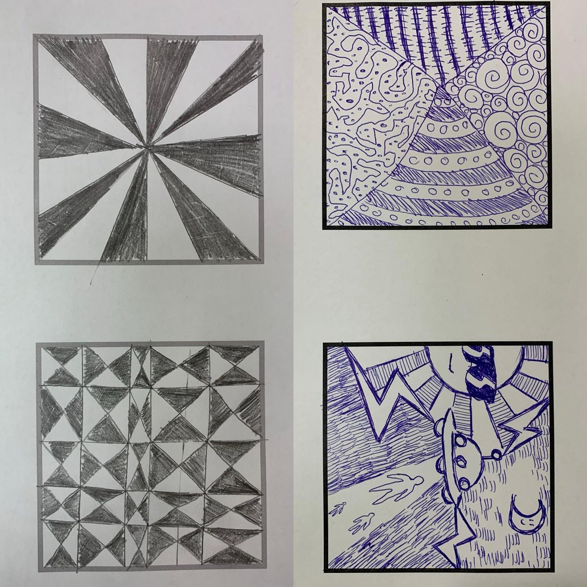 RCD_Richmond's tweet photo. #MeditativeDrawing for relaxation workshop today was a blast. Participants' works are collected and Dave plans to put them into a collage. 2 more Fri to go, come join and have fun
#EmpoweredWellness #ScienceOfDistraction #ZentangleArts #InclusiveArts #Arts4Everyone https://t.co/iy34bdMAiy