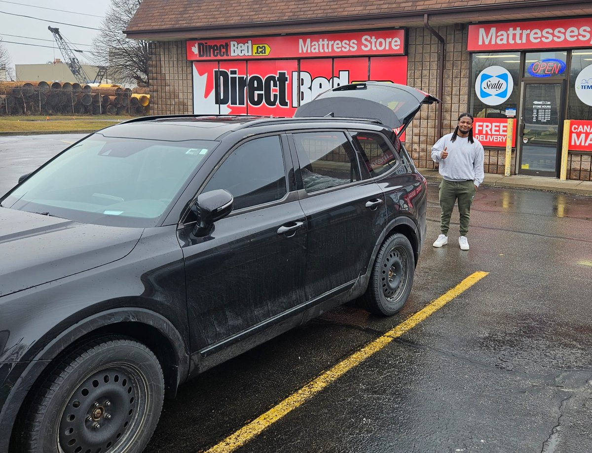 directbed's tweet photo. Jordan is the perfect customer! Came in for a mattress for his little guys first big boy bed and had it in the car before I could snap a pic!  https://t.co/1EWk28wCiR is ready when you are!
#hamiltonbusiness #stcatharinesbusiness #hamilton #stoneycreek #mattressstore https://t.co/RslagWAkI6
