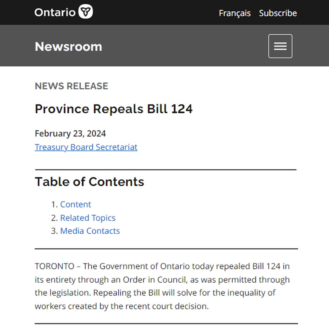 Bill 124 is now repealed but the damage has been done. 

Nurses and health-care professionals won’t soon forget. #onpoli #bill124