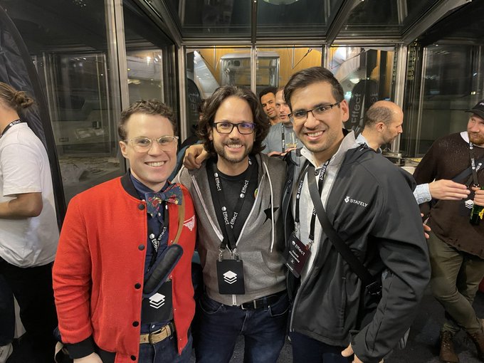 Photo of David Blass, me, David Khourshid