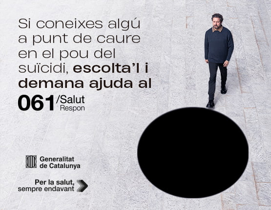 🔴 L'@who ha establert la prevenció del suïcidi com a prioritat de salut pública, ja que representa un gran impacte a nivell personal, familiar i social.

📞 Si coneixes algú a punt de caure en el pou del suïcidi, escolta'l i truca al 061/Salut Respon

<a href="/salutcat/">Salut</a>