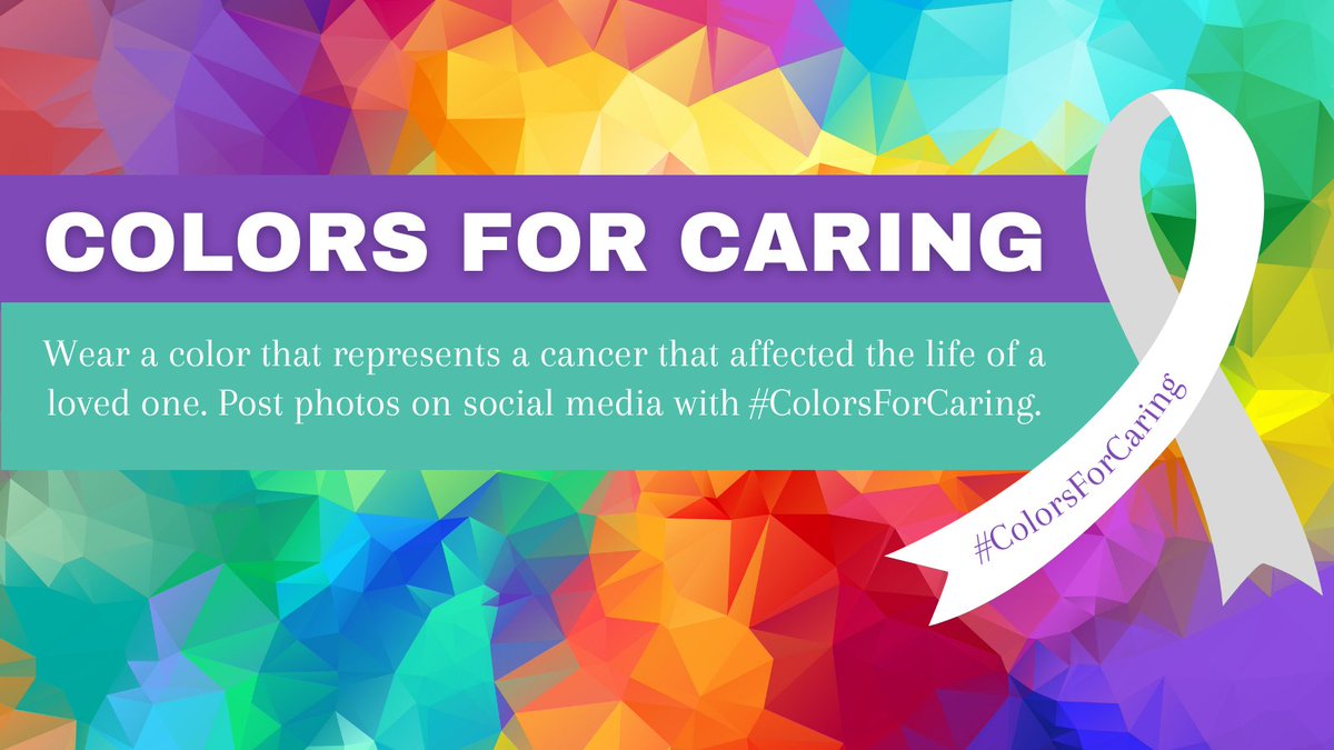 mansfieldisd's tweet photo. Every first Monday, MISD invites the community to wear a color symbolizing a cancer that has touched the life of someone dear. Don't forget to contribute your Colors for Caring pictures on Monday, March 4th! Share them with us by using the #ColorsForCaring hashtag!β€οΈπ§‘ππ https://t.co/jLArENtDuD