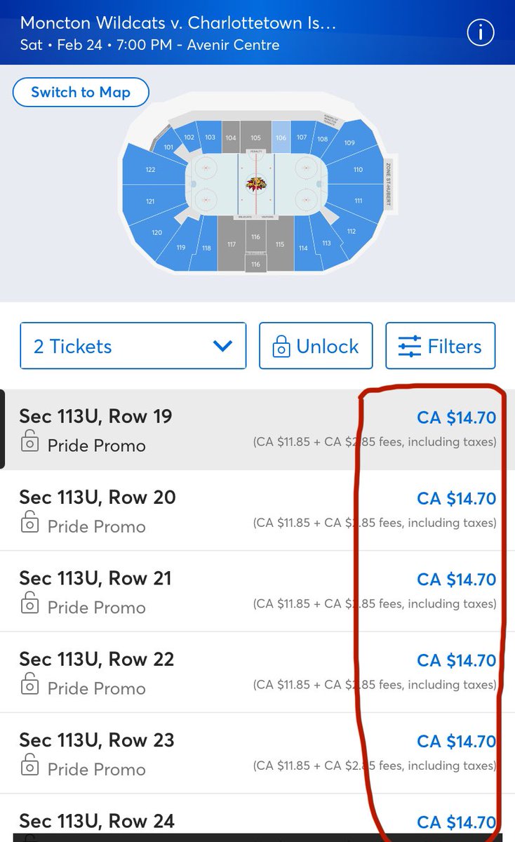 MonctonWildcast's tweet photo. Wanna go see the @monctonwildcats take on the Isles tomorrow..?!
Trick question, you do, SO hereβs a ticket deal for you from Wildcats
Use promo code βPrideβ and get tickets for only $14.70 TAXES IN
π³οΈβπποΈπ³οΈββ§οΈπ³οΈβπποΈπ³οΈββ§οΈποΈπ³οΈβπ
#DefendTheDen #CHAvsMON #PrideNight #HockeyIsForEveryone https://t.co/uWH1NDUY2t