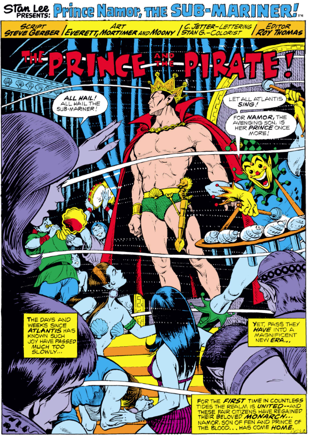 MarvelADay's tweet photo. #SM61 #MarvelADay Our story begins with Namor's coronation party. I am fascinated that Namor has a court jester, at least in this scene.
This is the last issue with Bill Everett art. He actually died two weeks after this issue came out, 2/27/1973. He was 55. PMB https://t.co/ViAQC0O5Ib