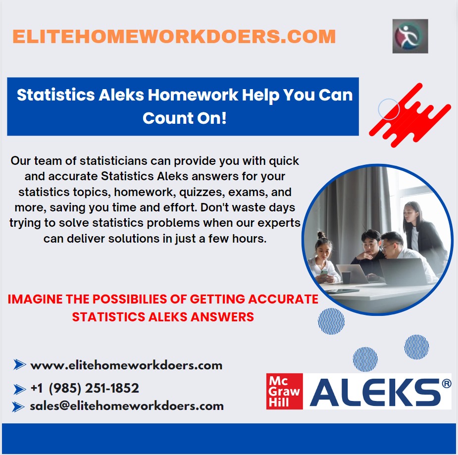 Statistics Aleks Homework Help You Can Count on
#statistics #statisticsclass #statisticshomework #statisticshelp #statisticshelpexperts #statisticexam #homework #UniversityofGeorgia #universitylife #domyhomework #domystatshomework #probability #probabilitystatistics #assignment