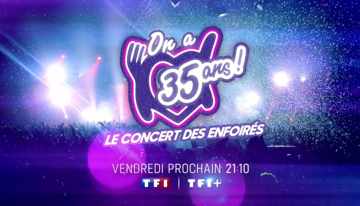 Vendredi prochain à 21h10 sur <a href="/TF1/">TF1</a>, le grand concert événement des #Enfoirés2024. #LesEnfoirés