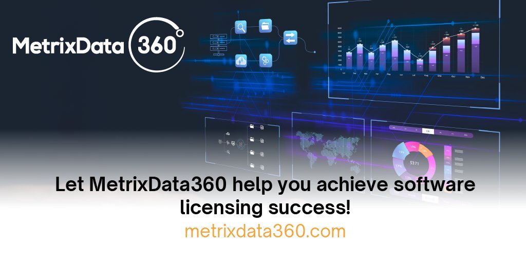 metrixdata360's tweet image. Let #MetrixData 360 help you achieve software licensing success! Our expert guidance ensures you navigate the landscape seamlessly. Learn more. #licensingSuccess #SoftwareGuidance
hubs.li/Q02hjZF-0
