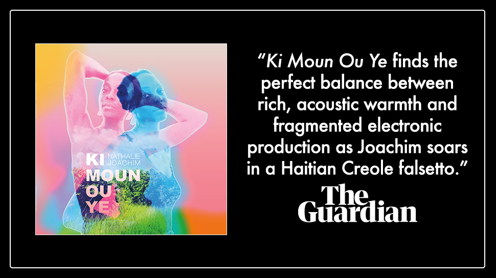 Nonesuch Records (@nonesuchrecords) on Twitter photo "'Ki Moun Ou Ye' finds the perfect balance between rich, acoustic warmth and fragmented electronic production as <a href="/NathalieJoachim/">Nathalie Joachim</a> soars in a Haitian Creole falsetto." —<a href="/guardianmusic/">Guardian music</a> review theguardian.com/music/2024/feb… "'Ki Moun Ou Ye' finds the perfect balance between rich, acoustic warmth and fragmented electronic production as <a href="/NathalieJoachim/">Nathalie Joachim</a> soars in a Haitian Creole falsetto." —<a href="/guardianmusic/">Guardian music</a> review theguardian.com/music/2024/feb…