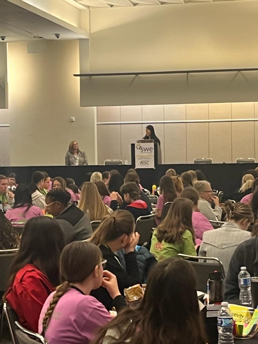 KCNSC's tweet photo. @KCNSC Chief Engineer Laura Hartwig gave the keynote address at this year’s Introduce a Girl to Engineering Day, inspiring students to become the next generation of engineers and imparting the wisdom that “mistakes are our friend in progress”. #iGED #E-week https://t.co/oMd07GlWx6