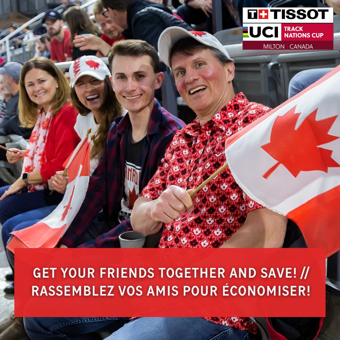 Everything is better as a group! Save more by inviting your friends or colleagues to #TissotNationsCup Milton 👯‍♀️ With our group packages the bigger the group, the bigger the discount 💸 Use the codes below to save more or visit tncmilton.com/tickets for all details!