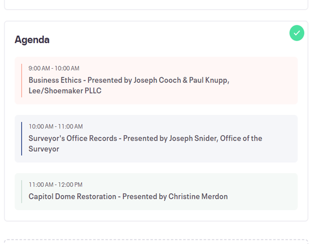 CyrusFamily5's tweet photo. @eventbritehelp  I am creating a single event in which attendees can sign up for one, two or three sessions within this event. How can I set up three registrations in one event.  My event title is "DC Board of Professional Engineers 2024 Virtual Forum" but I haven't published yet https://t.co/gTRZ6o4DcQ