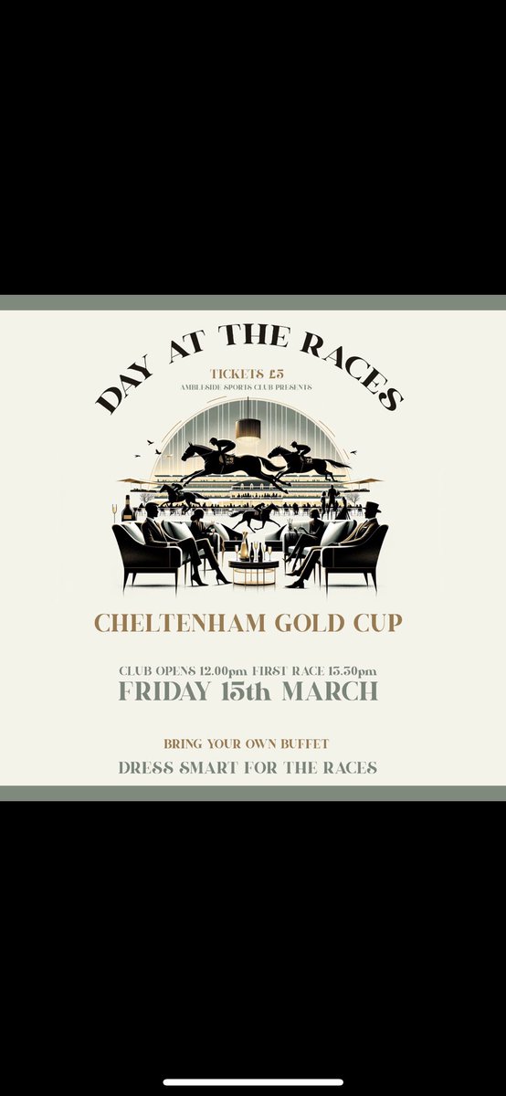 Three weeks today🙌🏻 please come down and support the Ambleside club raise funds 🌳