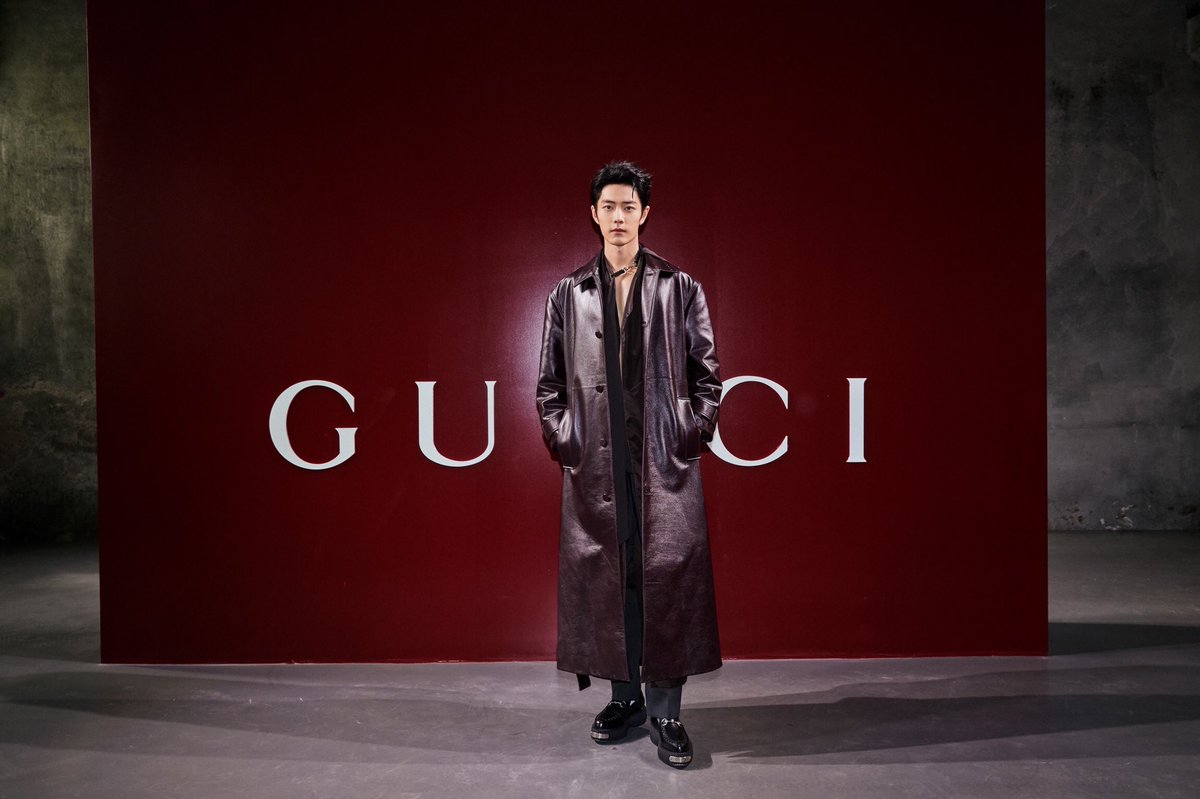 240224 Photo】 #MFW #GUCCIFW24 #XiaoZhan #肖战 #SeanXiao Xiao Zhan