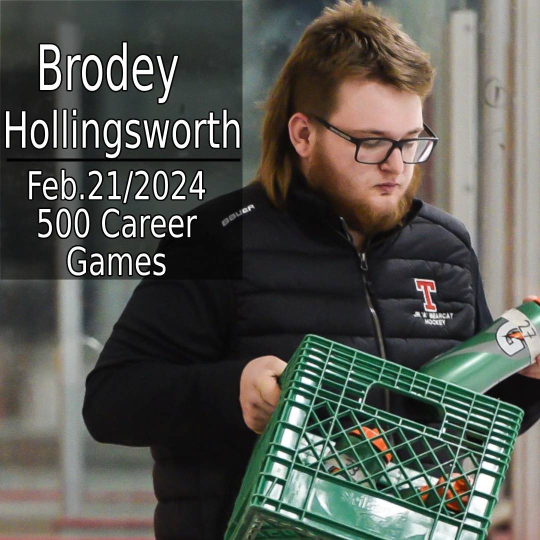 trurobearcats's tweet photo. 🚨MILESTONE🚨

Congratulations to one of our Equipment Managers, Brodey Hollingsworth who worked his 500th career game Wednesday vs Miramichi!

Brodey has been with us since the 2014-15 season when he was just 11 years old and has been an integral part of our team ever since. https://t.co/U1dsPirZd6