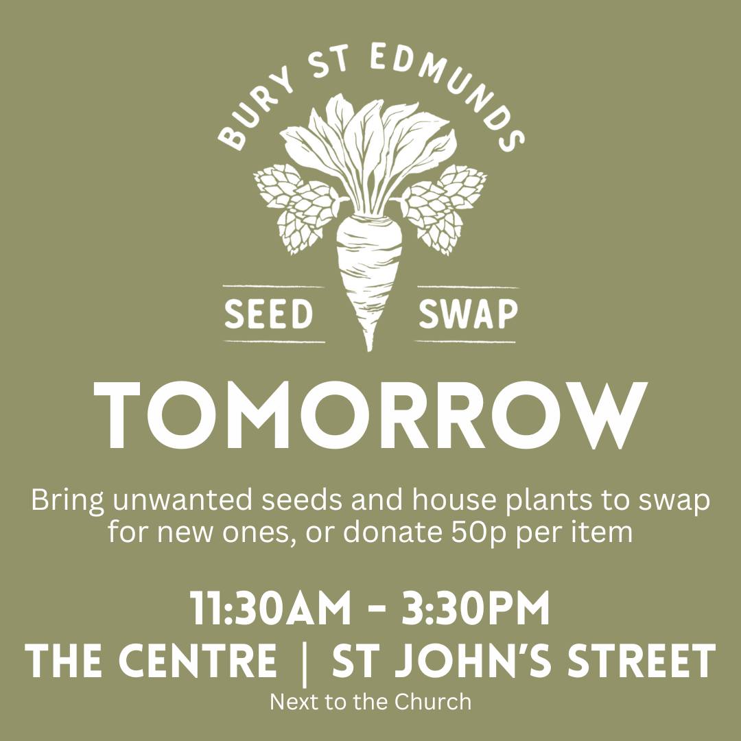 Come and join us tomorrow at the Centre on St John's Street between 11:30AM and 3:30PM to swap your unwanted house plants and seeds for new ones! This event is free to attend and everyone is welcome. It is going to be a lovely day. Find out more at bseseedswap.com