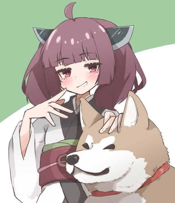 きりたんと秋田犬 