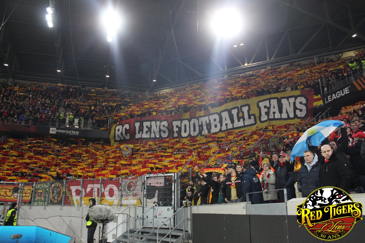RedTigersLens's tweet photo. Europa League: Fribourg-LENS (22/02/2024) #FierDEtreLensois #SCFRCL https://t.co/1LZsz6Tquc
