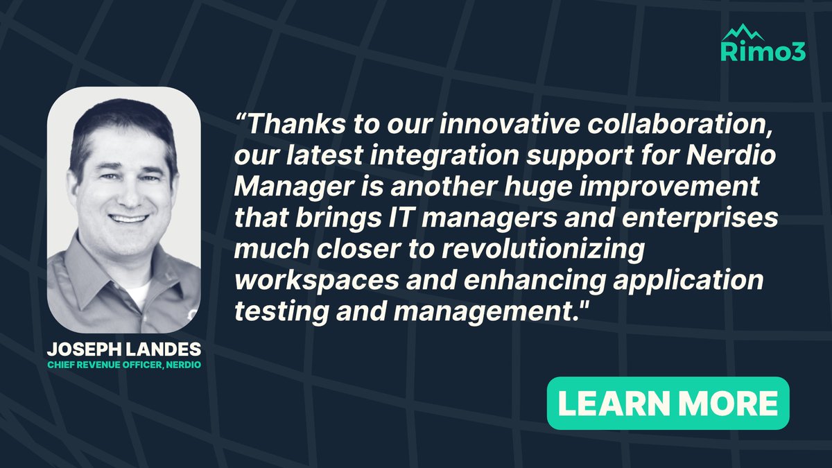 Rimo_3's tweet image. Our continued partnership with Nerdio (@GetNerdio) expands the ability for customers of both solutions, learn more here: 

blog.rimo3.com/press-releases…

#AutomateAllTheThings #Nerdio #Partner