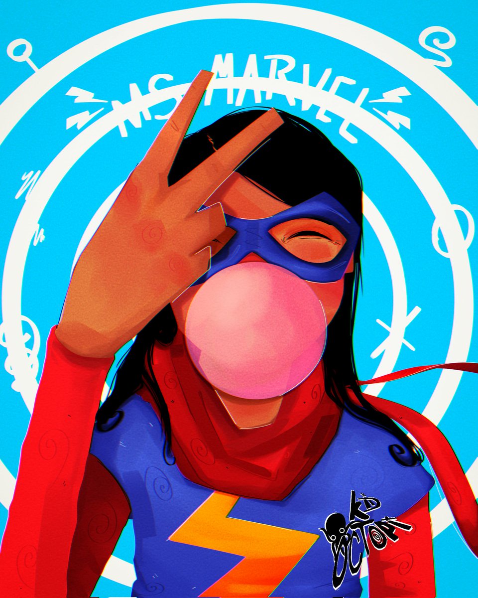 it's not a stretch that im a super fan of ms marvel, so with peace and love have a marvelous weekend ⚡🎨

#kamalakhan #msmarvel