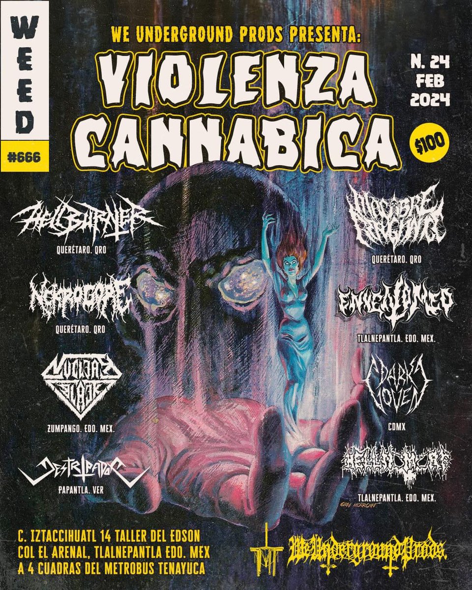 BBeat105's tweet photo. Los shows del fin de semana:
23 febrero
- En #ElClubDelRockNRoll, #TerrorCósmico, @Annapuramx
24 febrero
- En @GatoCalavera, #RealCoreNight
- En #TallerDeEdson, #Hellburner
- En #ElCaprichoDeLaDiabla, #RapedGod
Cuáles faltan?
En cuál los veremos?
#StayBlast
#BlastBeat105 https://t.co/p8JQruKDYb