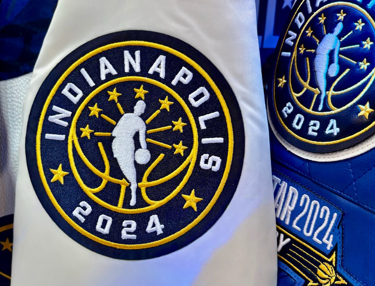 NEW WORK: NBA All-Star 2024 Merchandise Logos Great visit to Indy last week for #NBAAllStar. Merch logo designs in partnership with NBA inspired by state flag, celebrating basketball for all of Indiana. #ElevateYourBrand