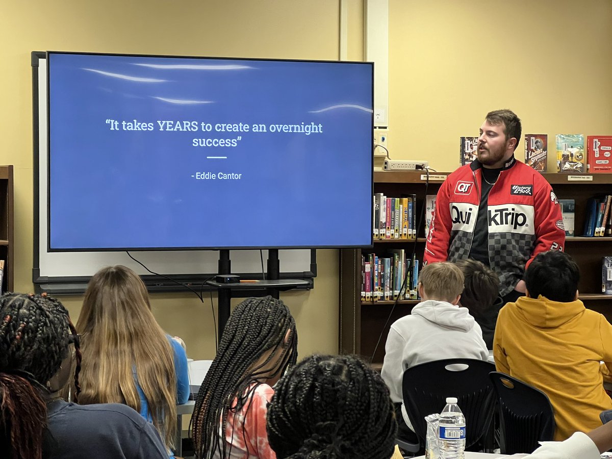NewMarkAVID's tweet photo. Thank you to today’s guest speaker @RhidoTV! Our students learned about the realities of being a professional content creator. Organization, note taking, communication, and individual drive are just a few AVID skills essential in this career! #AVID4College #AVID4Possibility https://t.co/o0gjK0poid