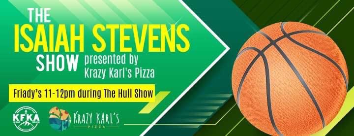 The @IsaiahStevens7 show presented by @KrazyKarlsPizza is on KFKA NOW!!