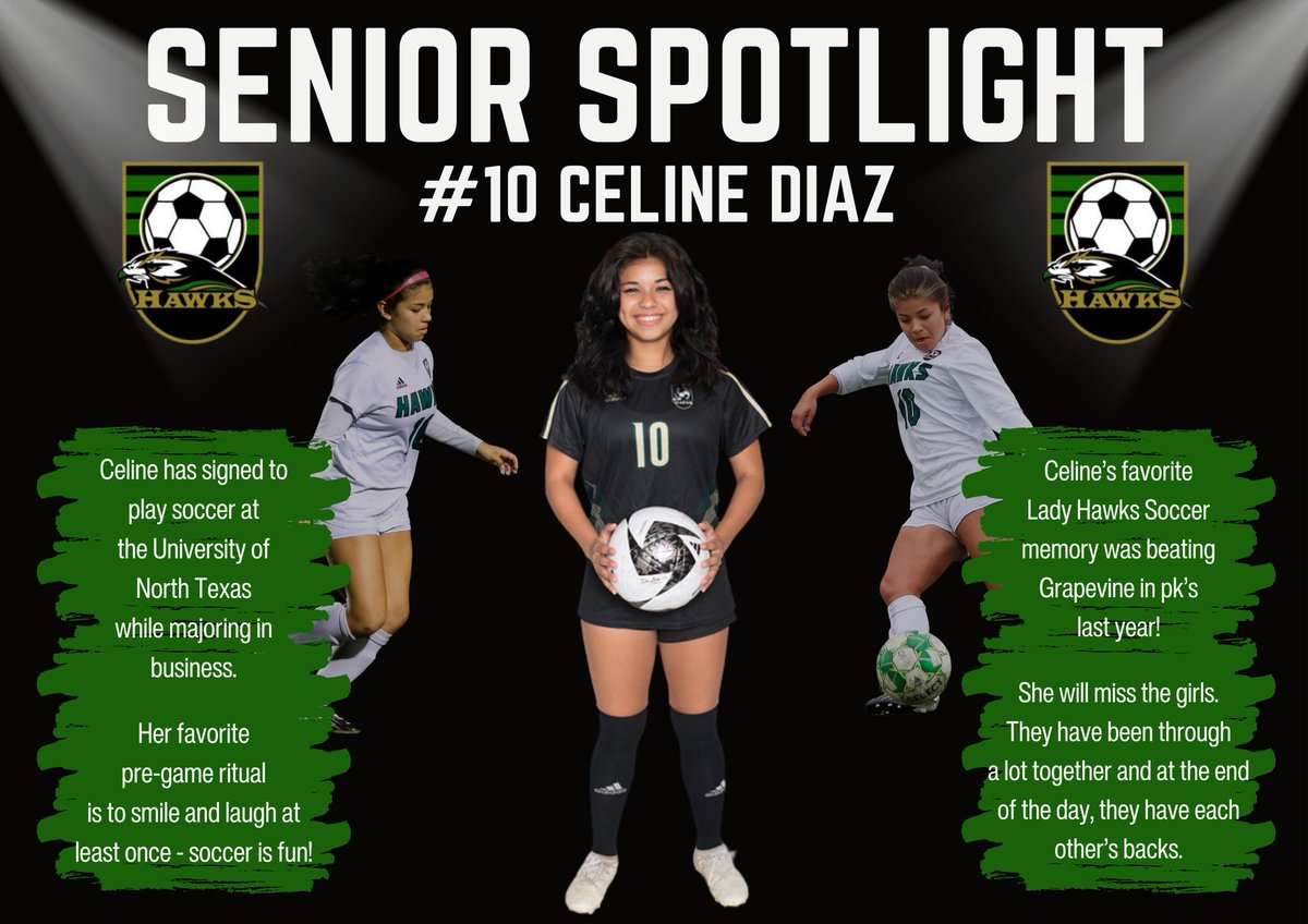 Today's Senior Spotlight is #10 Celine Diaz!

Thank you, Celine, for your hardwork and dedication over the past 4 years.